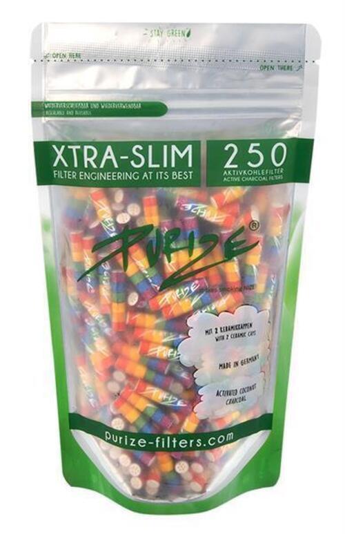 250 Purize Aktivkohlefilter XTRA SLIM - Nature Labs